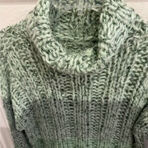 Frenchi Sage Green Cowl Neck Sweater